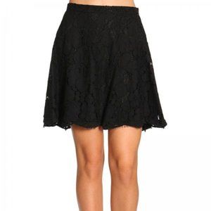 MICHAEL Michael Kors NWT Black Lace Applique Skirt